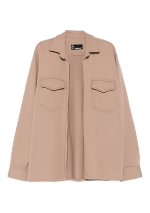 NotRainProof flap-pocket shirt - Brown