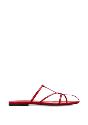 Jil Sander strappy flat sandals - Red