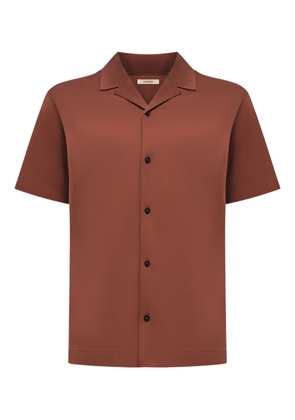 12 STOREEZ button pima-cotton shirt - Red
