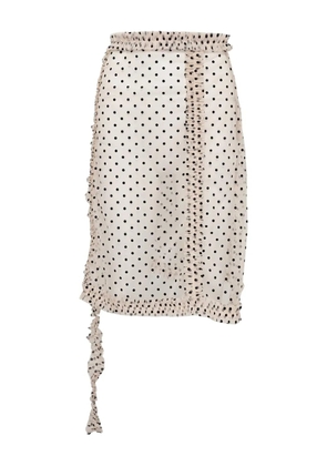 Rokh polka-dot midi skirt - Neutrals