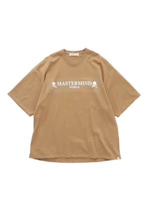Mastermind World skull-print T-shirt - Neutrals