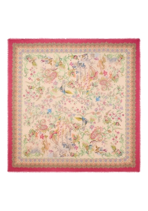 ETRO flora-fauna motif shawl - Neutrals
