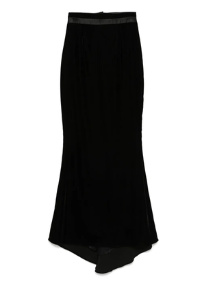 STYLAND velvet maxi skirt - Black