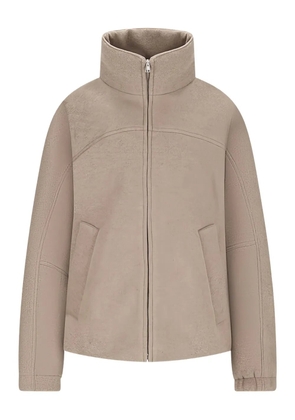 MORDECAI high-neck zip-up jacket - Grey