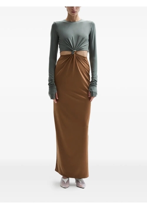 Atu Body Couture Split ring-knot detail dress - Brown