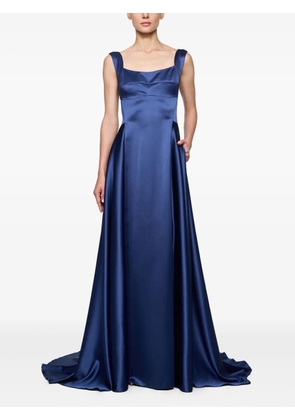 Atu Body Couture square-neck satin dress - Blue