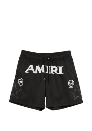 AMIRI logo-print swim shorts - Black
