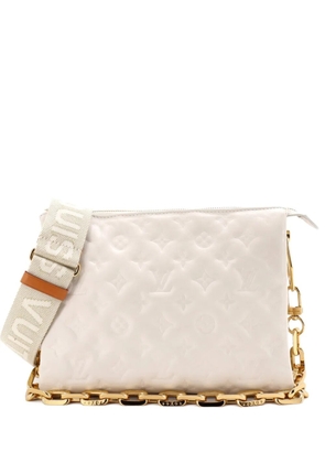 Louis Vuitton Pre-Owned Coussin Bag Monogram Embossed Lambskin PM crossbody bag - White