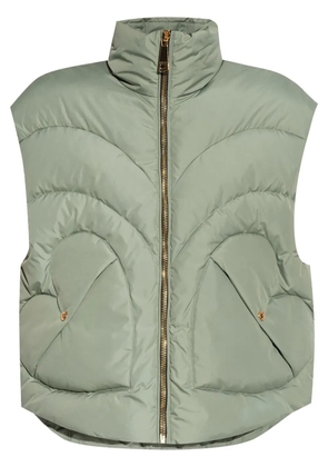 Khrisjoy high-neck vest jacket - Green
