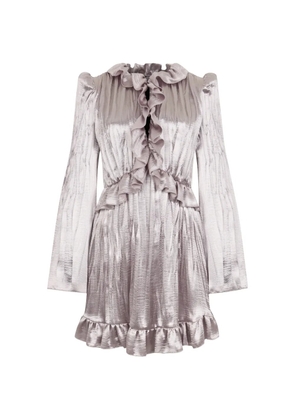 Philosophy Di Lorenzo Serafini ruffled dress - Grey