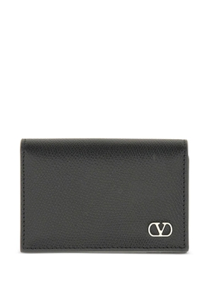 Valentino Garavani logo-appliqué cardholder - Black