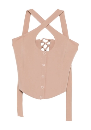 RHIZOME Rosemary corset top - Neutrals