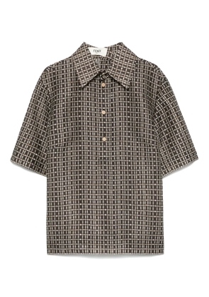 FENDI printed blouse - Brown