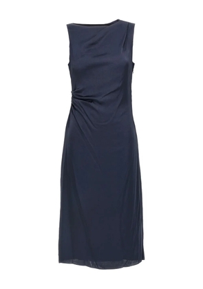 Theory draped midi dress - Blue