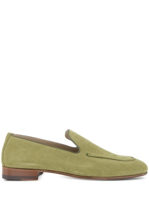 Manolo Blahnik Truro suede loafers - Green