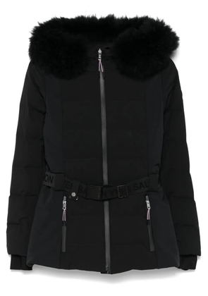 Yves Salomon belted ski jacket - Black