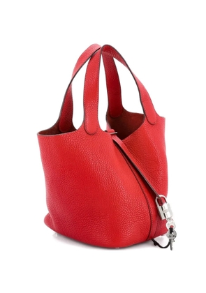 Hermès Pre-Owned Picotin Lock Bag Clemence PM bucket bag - Red