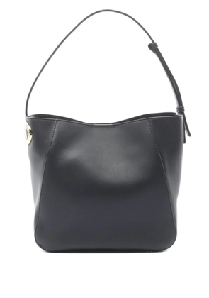 Valentino Garavani Pre-Owned 2020s V-logo leather shoulder bag - Black