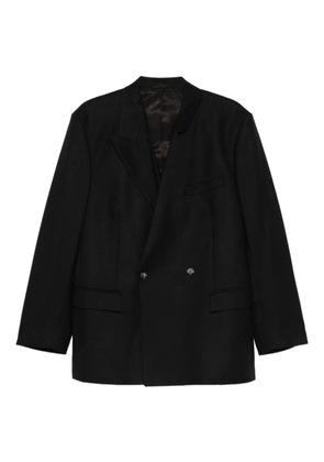 marina yee double-breasted back jacket - Black