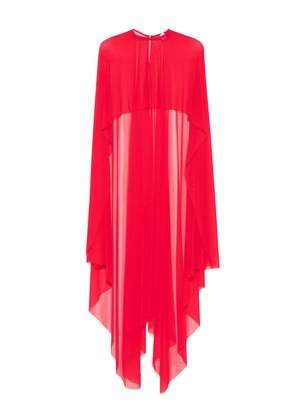 Atu Body Couture semi-sheer cape - Red