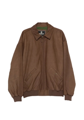 Timberland leather bomber jacket - Brown