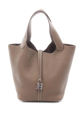 Hermès Pre-Owned 2019 Clemence Picotin Lock 18 handbag - Brown