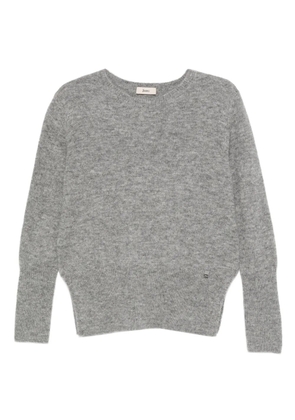 Herno round-neck long-sleeve sweater - Grey