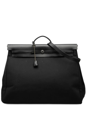 Hermès Pre-Owned 1999 Toile Militaire Vache Hunter Herbag Zip Retourne Cabine 50 travel bag - Black