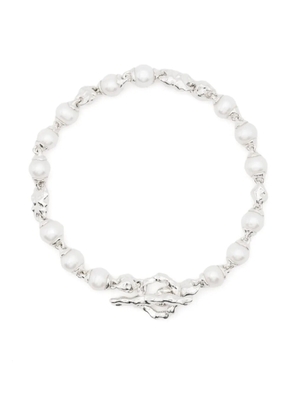 MAOR pearl-embellished bracelet - Silver