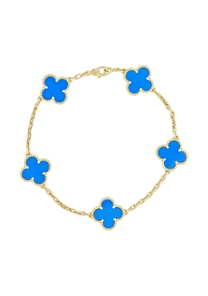 Van Cleef & Arpels Pre-Owned 18K yellow gold Alhambra agate bracelet