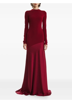 2310 STUDIO long-sleeve flared maxi dress