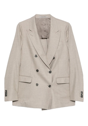 Tagliatore double-breasted wool blazer - Neutrals