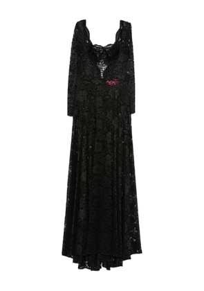 MIAU by Clara Rotescu Rainy maxi dress - Black
