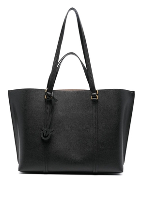 PINKO Love-Birds-motif leather bag - Black