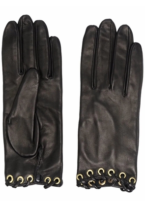 Manokhi ring-detail gloves - Black
