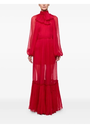 Atu Body Couture pleat-detail maxi dress - Red