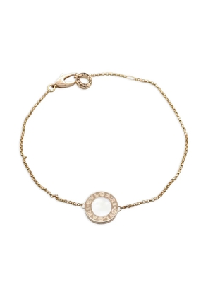Bvlgari Pre-Owned 2010s 18k rose gold polish-finish mother of pearl bracelet - Pink