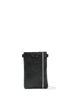 Zadig&Voltaire Rock leather phone pouch - Black