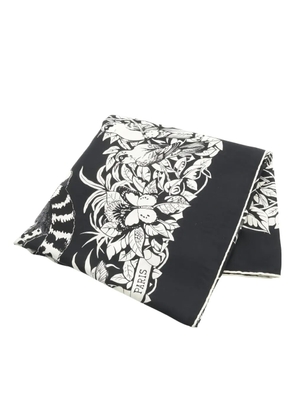 Hermès Pre-Owned 2000s Jungle Love floral scarf - Black