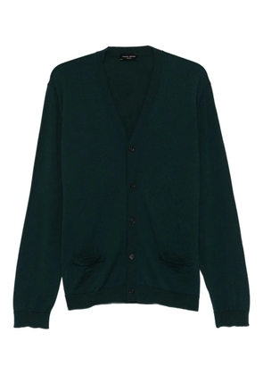 Roberto Collina V-neck merino-wool cardigan - Green