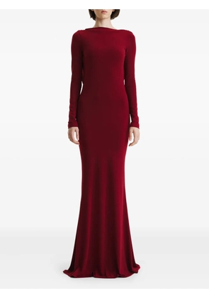 2310 STUDIO cowl-back maxi dress - Red