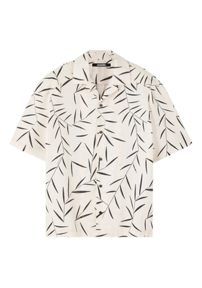 Jacquemus leaf-print short-sleeve shirt - Neutrals