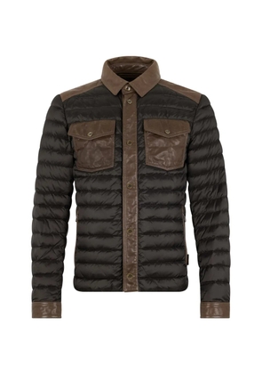 Moorer Crespi buttoned quilted jacket - Brown