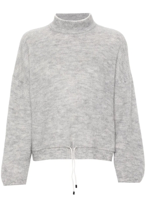 Brunello Cucinelli ribbed-knit sweater - Grey