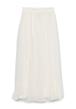STYLAND pleated tulle skirt - White
