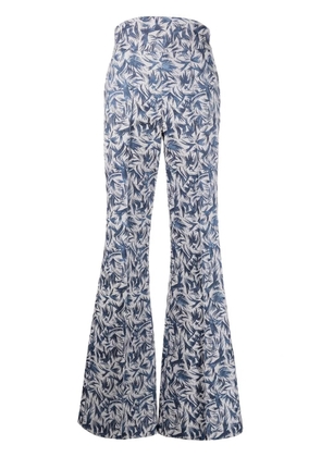 Atu Body Couture Rhytm high-waisted brocade trousers - Blue