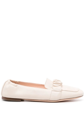 AGL Marla ruched loafers - Neutrals