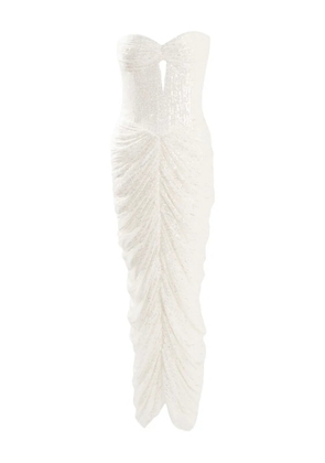 Ana Radu sequin-embellishment midi dress - White