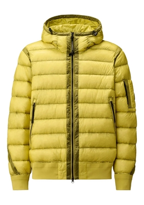 C.P. Company lens-detail hooded down jacket - Yellow