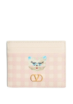 Valentino Garavani Le Chat De La Maison card holder - Neutrals